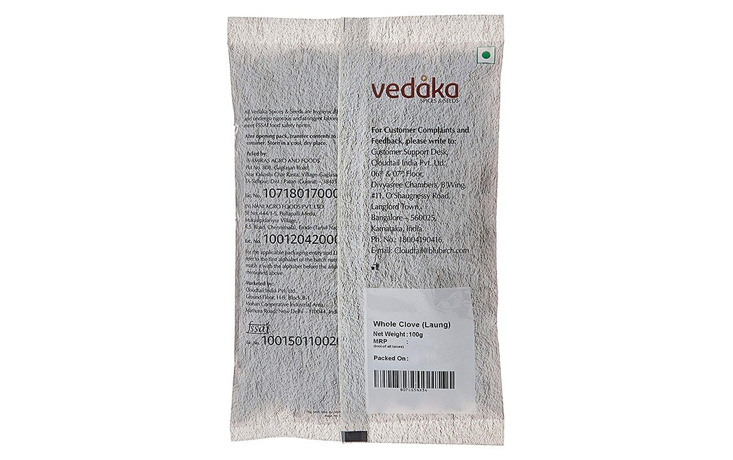 Vedaka Clove (Laung)    Pack  100 grams